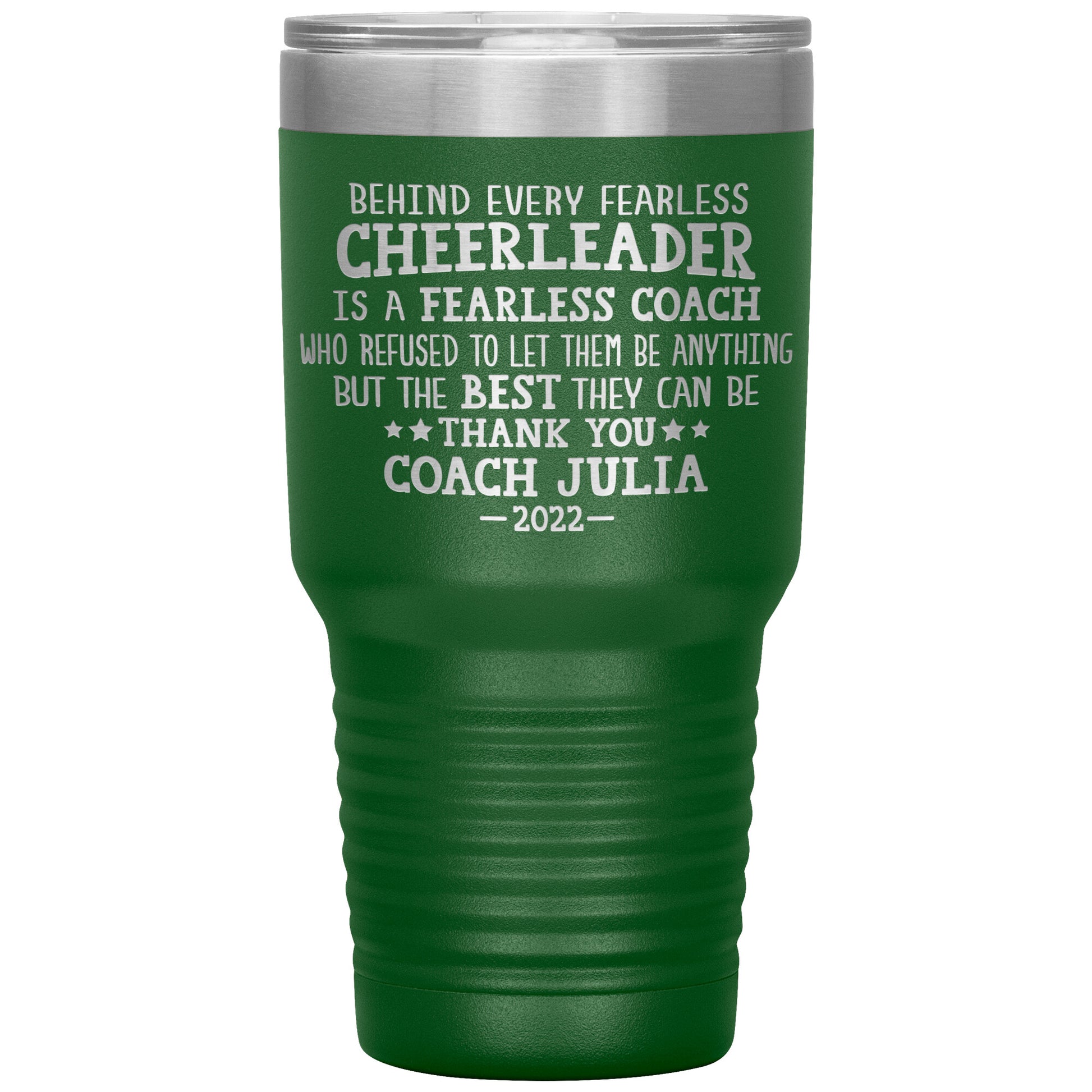 Behind Every Fearless Coach Cheerleader Tumbler