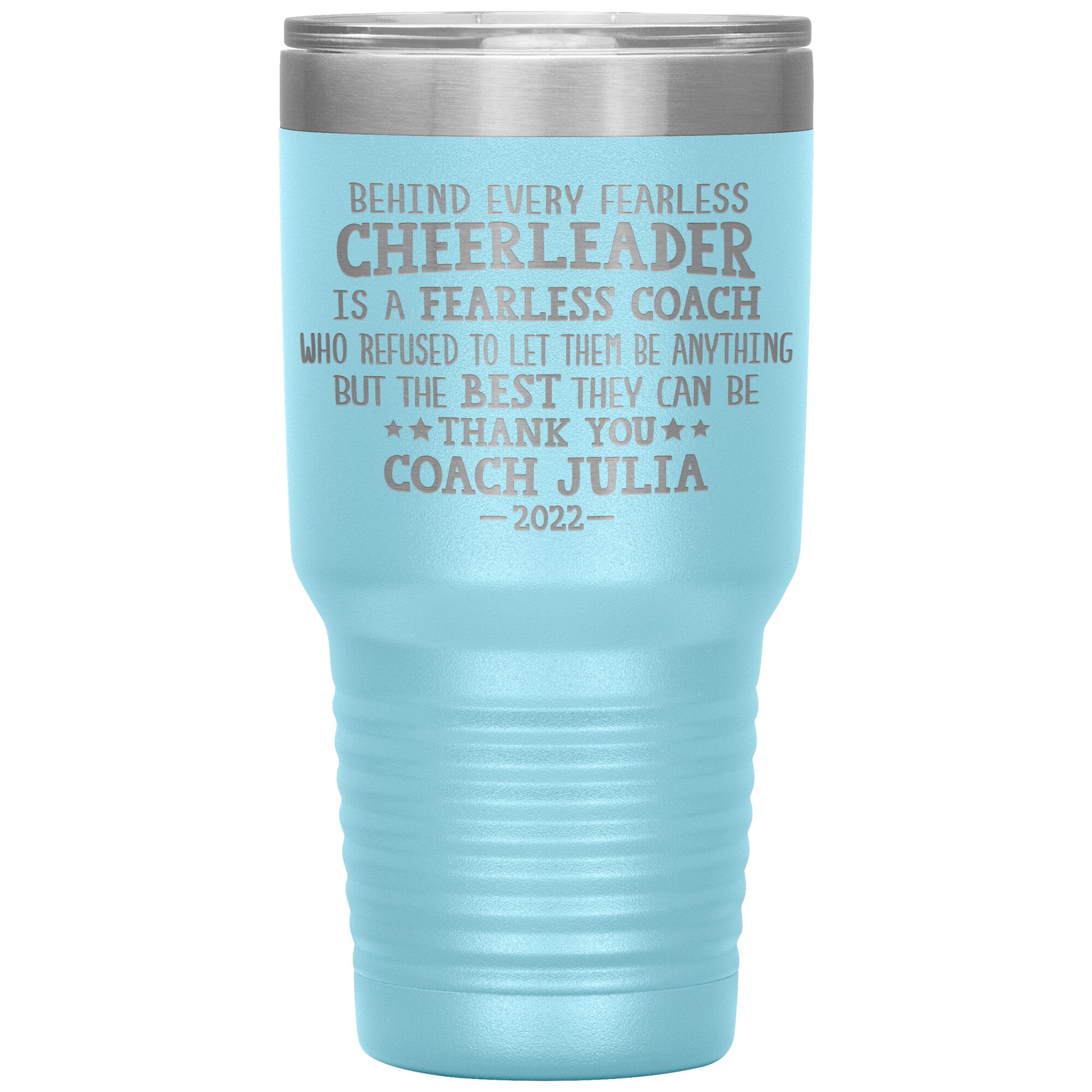 Behind Every Fearless Coach Cheerleader Tumbler