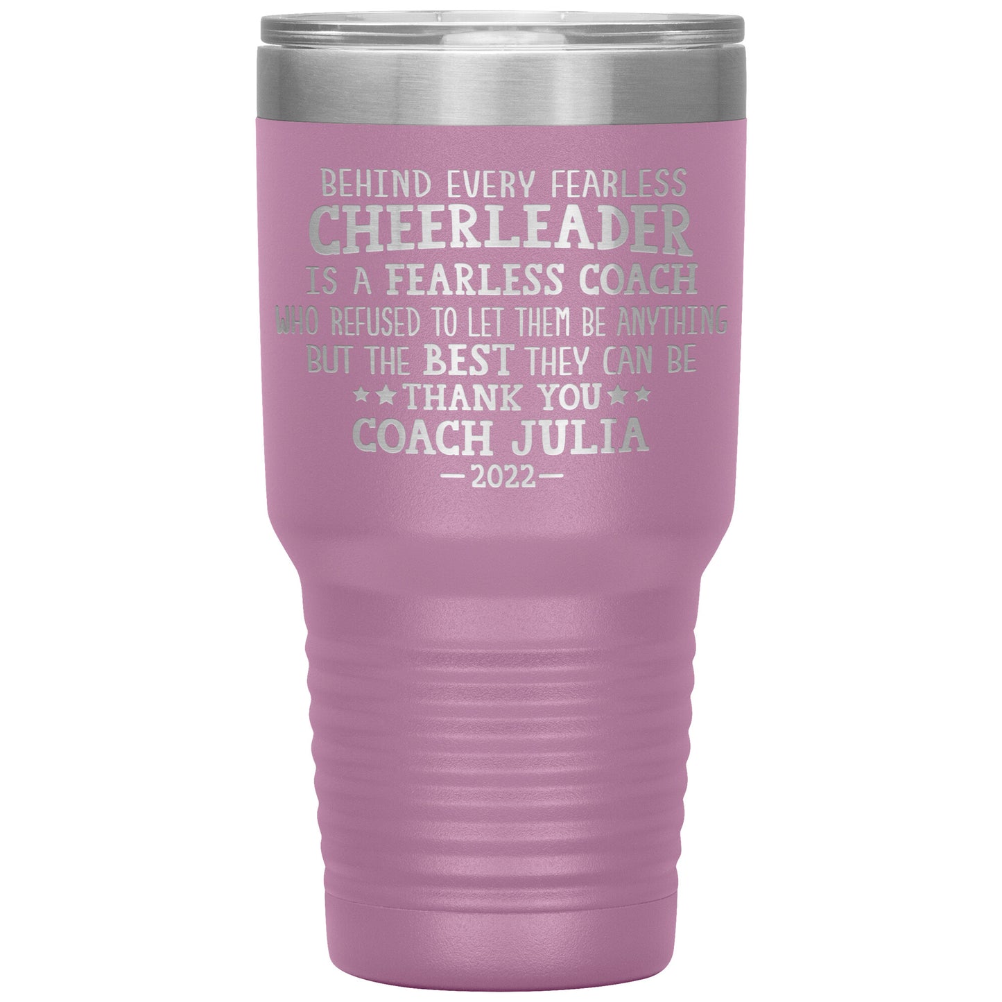 Behind Every Fearless Coach Cheerleader Tumbler
