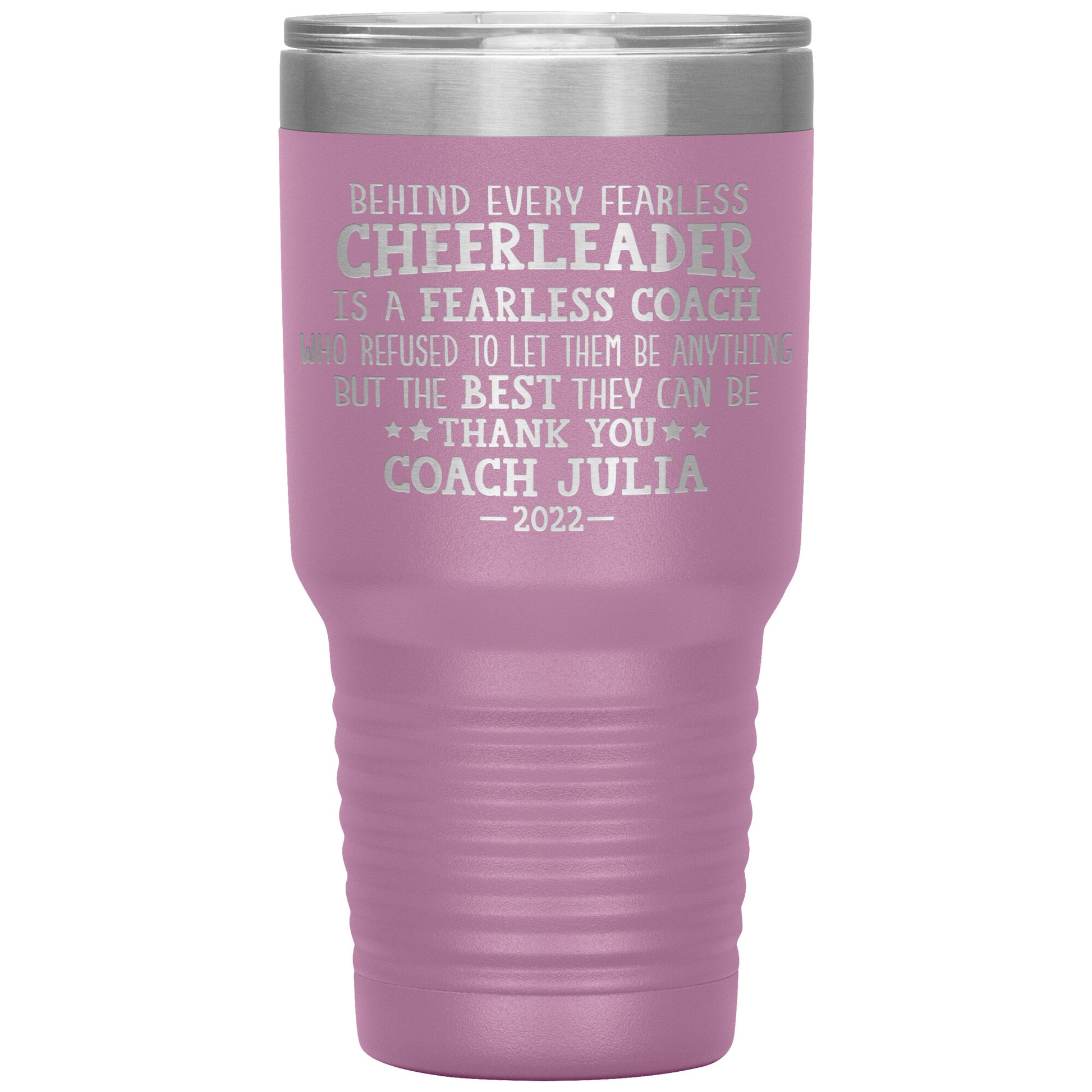 Behind Every Fearless Coach Cheerleader Tumbler