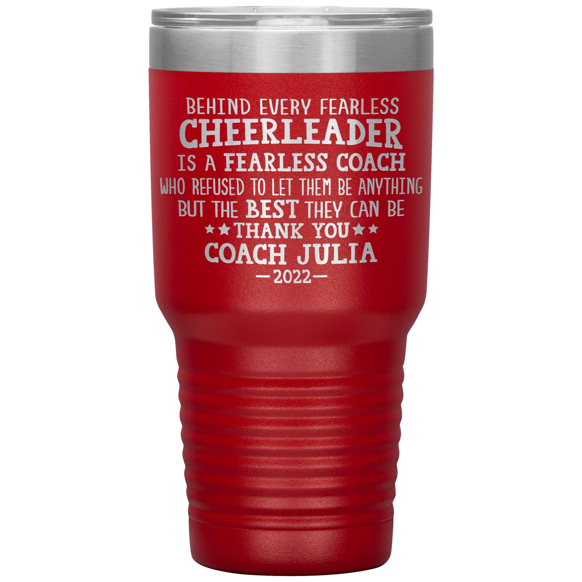 Behind Every Fearless Coach Cheerleader Tumbler