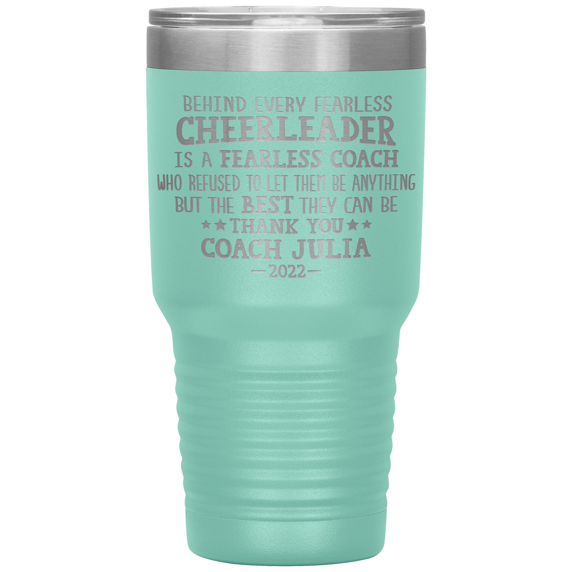Behind Every Fearless Coach Cheerleader Tumbler