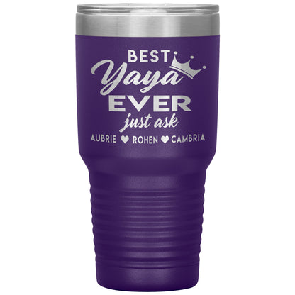 Best Yaya Ever Tumbler
