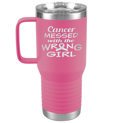 Cancer Messed with the Wrong Girl Tumbler