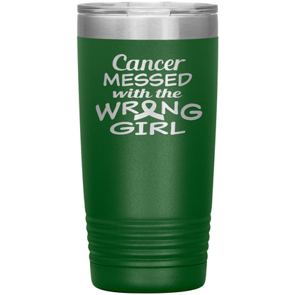 Cancer Messed with the Wrong Girl Tumbler