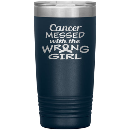 Cancer Messed with the Wrong Girl Tumbler