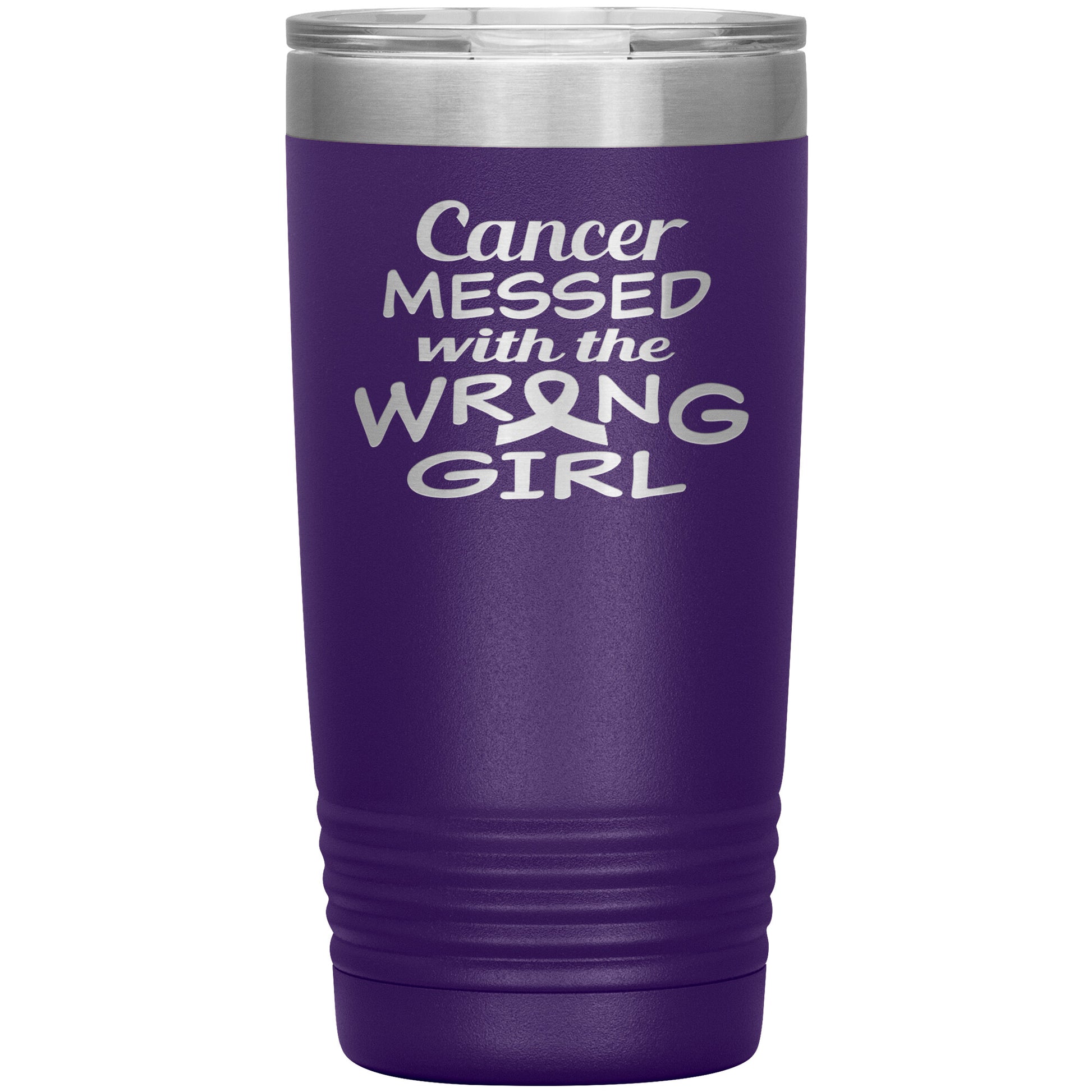 Cancer Messed with the Wrong Girl Tumbler