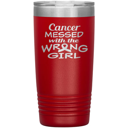 Cancer Messed with the Wrong Girl Tumbler