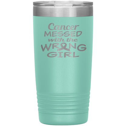 Cancer Messed with the Wrong Girl Tumbler