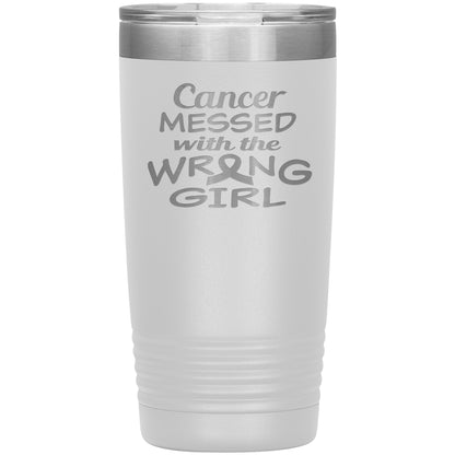 Cancer Messed with the Wrong Girl Tumbler