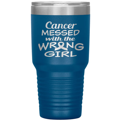 Cancer Messed with the Wrong Girl Tumbler