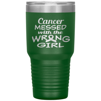 Cancer Messed with the Wrong Girl Tumbler