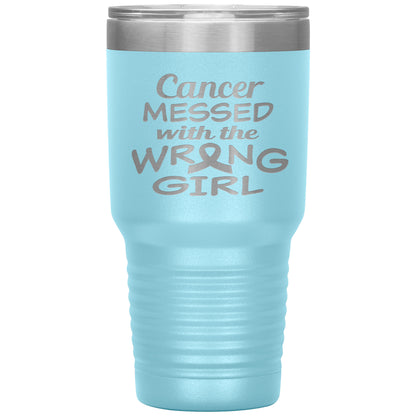 Cancer Messed with the Wrong Girl Tumbler