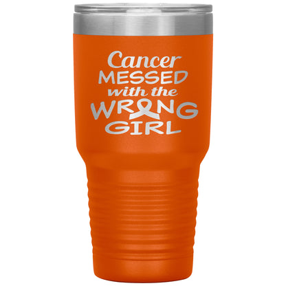 Cancer Messed with the Wrong Girl Tumbler