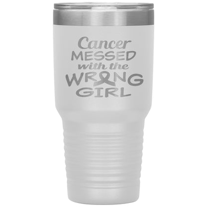 Cancer Messed with the Wrong Girl Tumbler