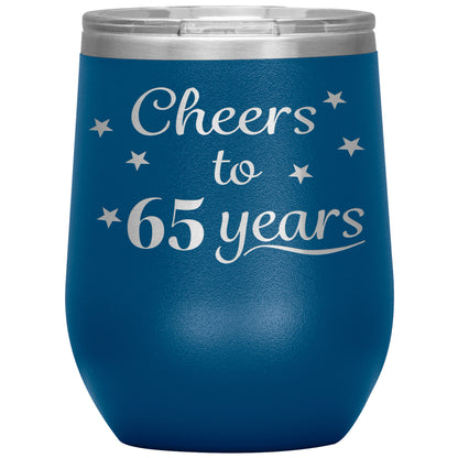 Cheers to 65 Years Birthday Tumbler