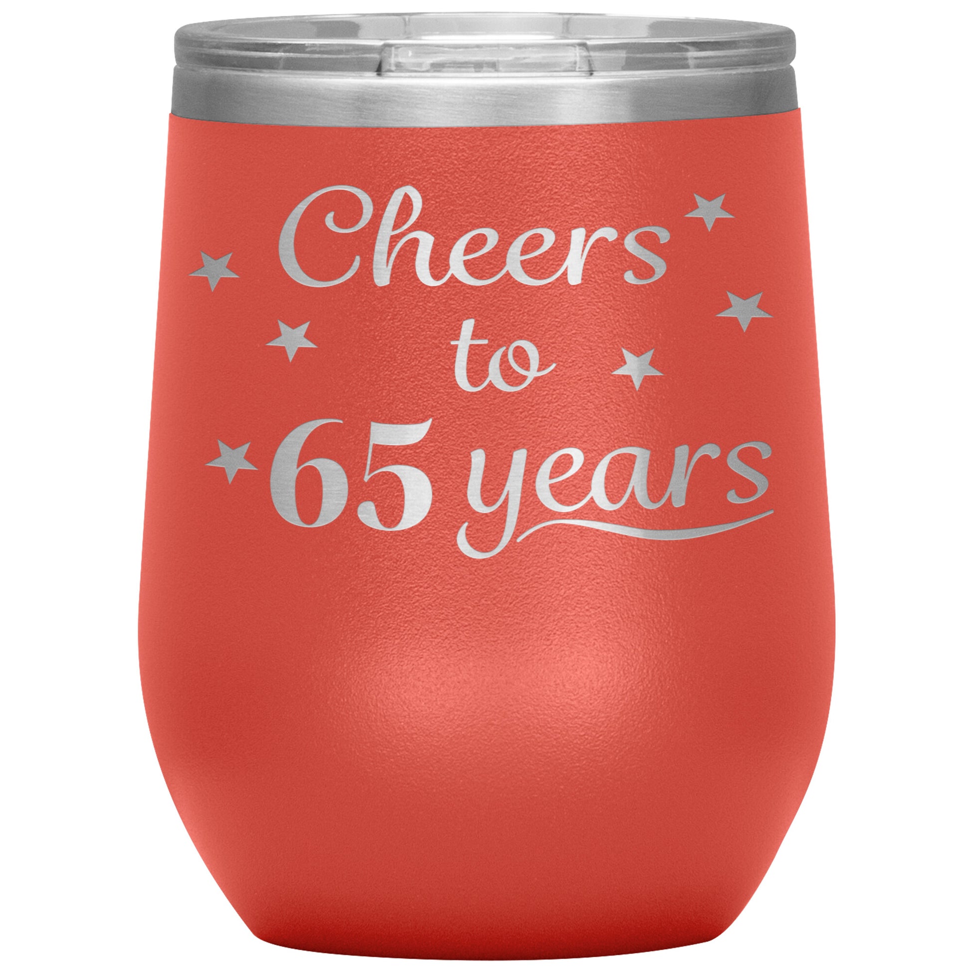 Cheers to 65 Years Birthday Tumbler