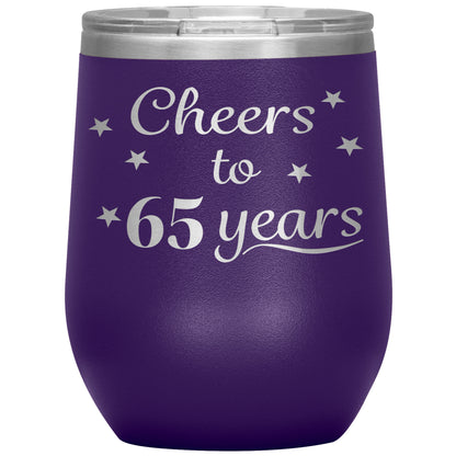 Cheers to 65 Years Birthday Tumbler