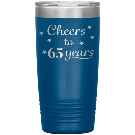 Cheers to 65 Years Birthday Tumbler