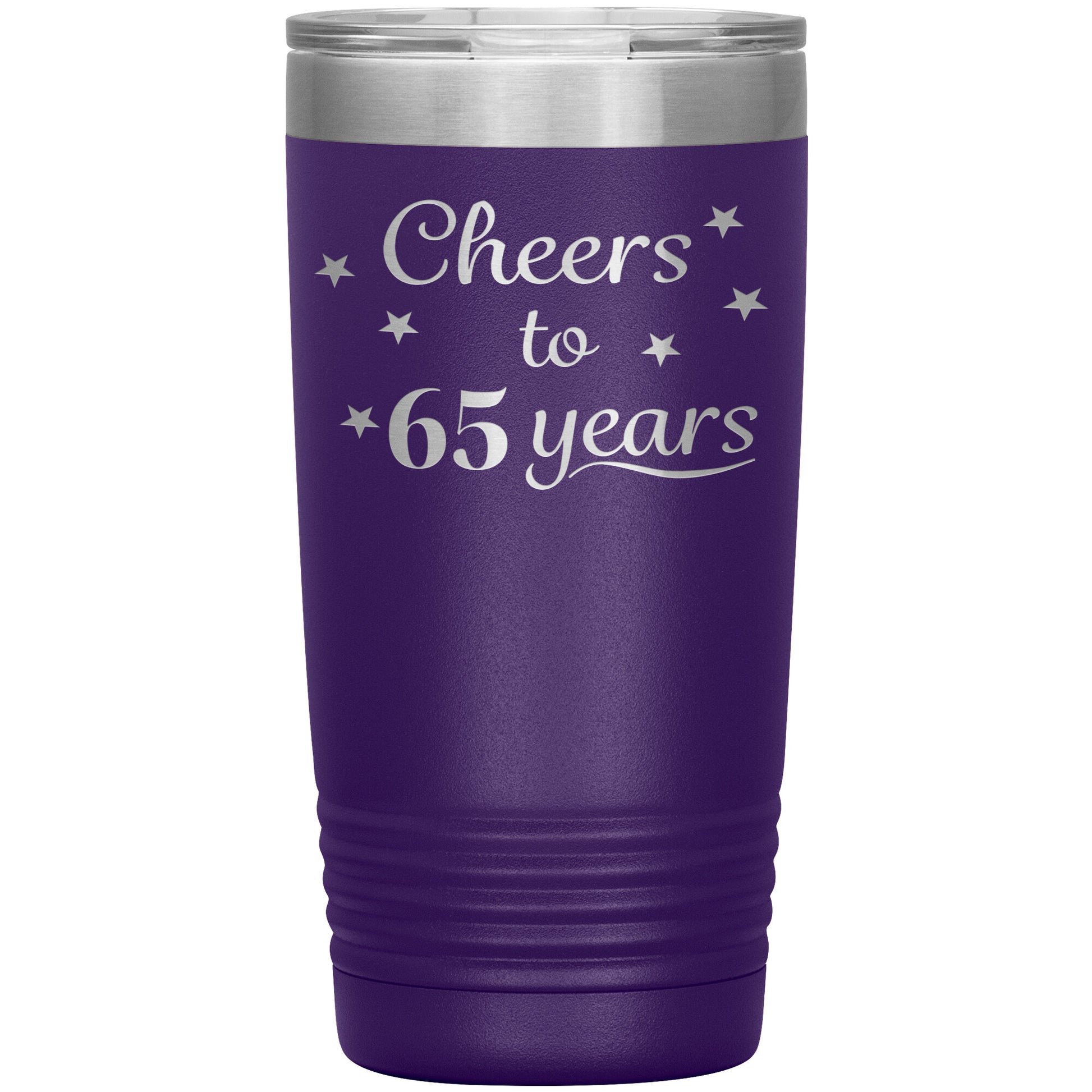 Cheers to 65 Years Birthday Tumbler