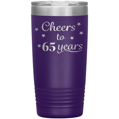 Cheers to 65 Years Birthday Tumbler