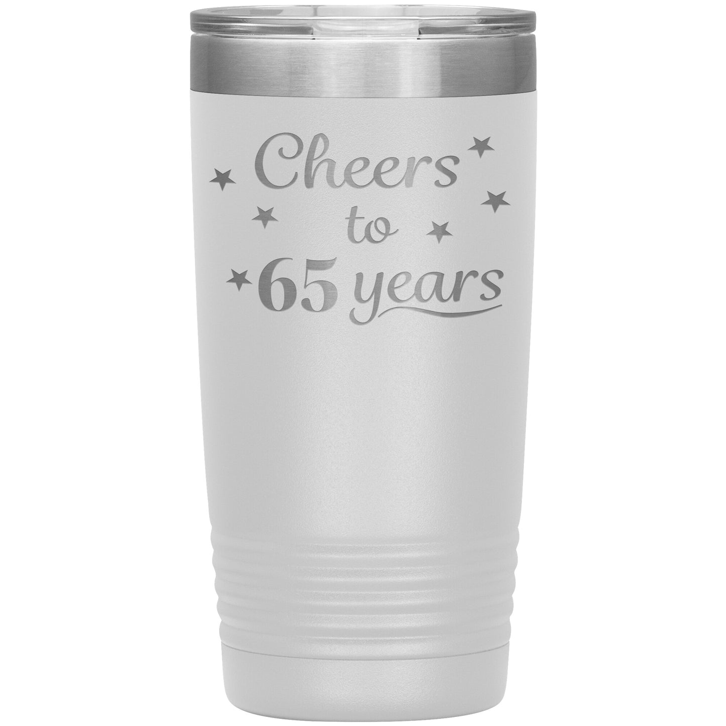 Cheers to 65 Years Birthday Tumbler