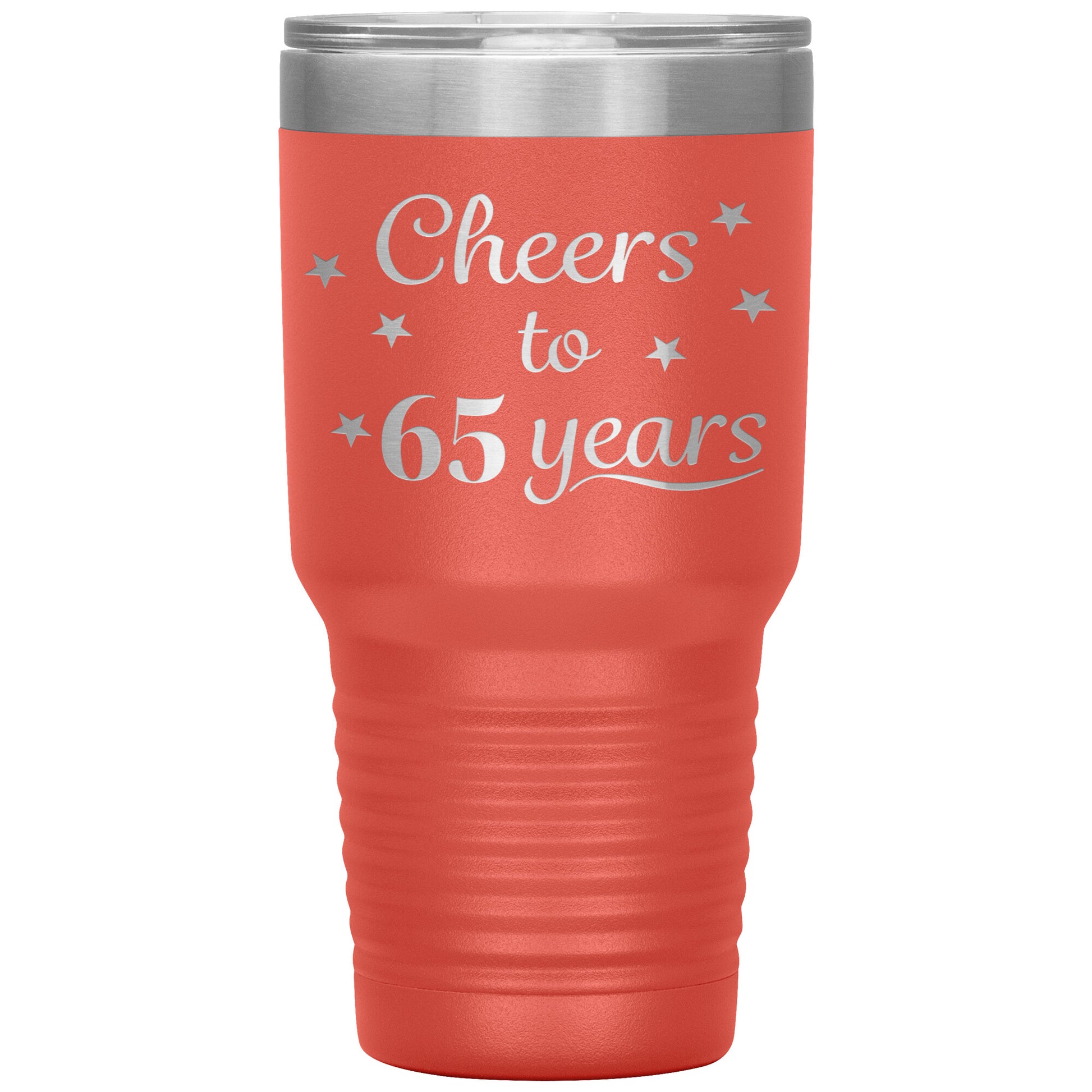 Cheers to 65 Years Birthday Tumbler