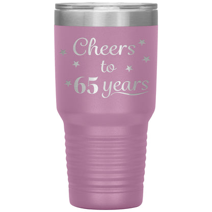 Cheers to 65 Years Birthday Tumbler