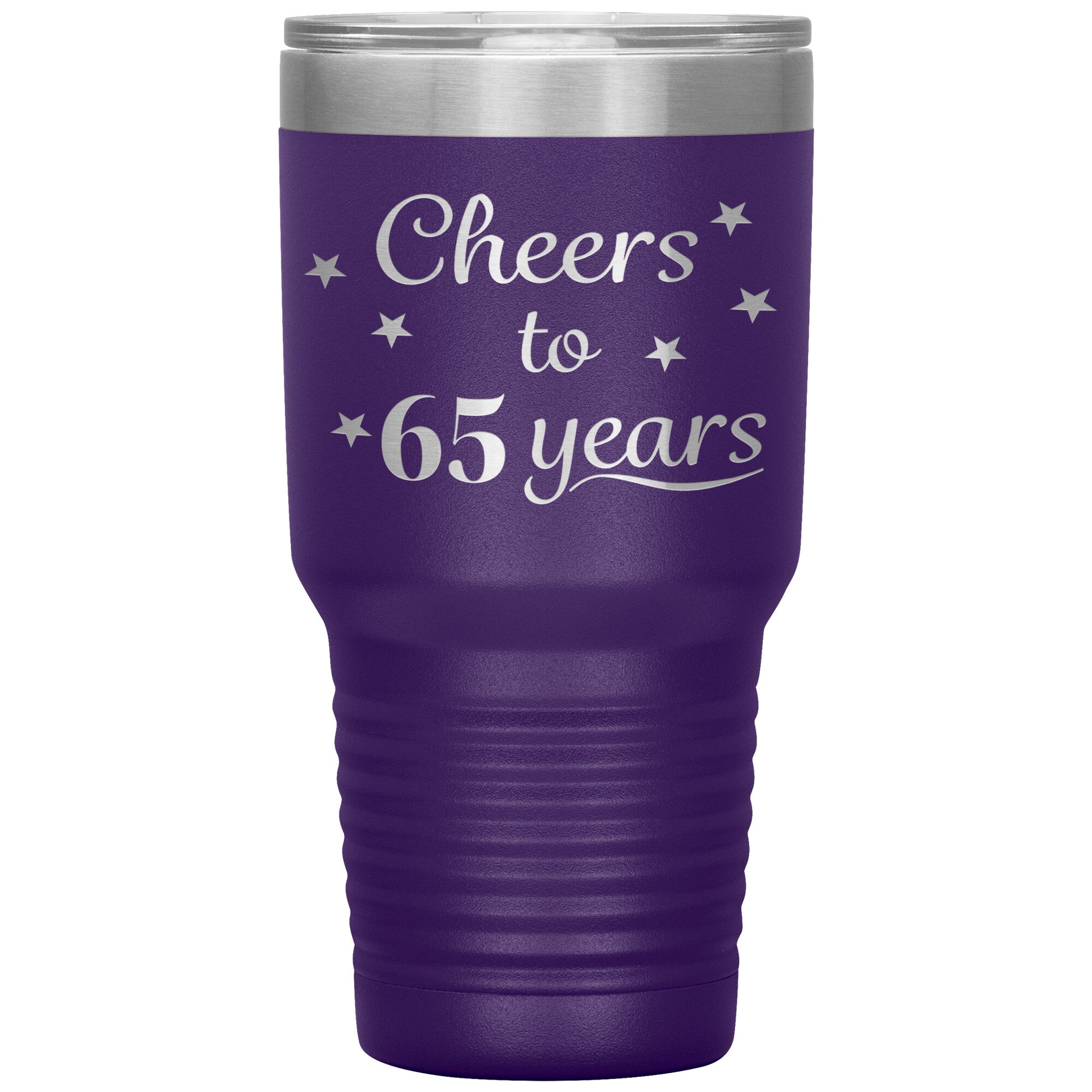 Cheers to 65 Years Birthday Tumbler