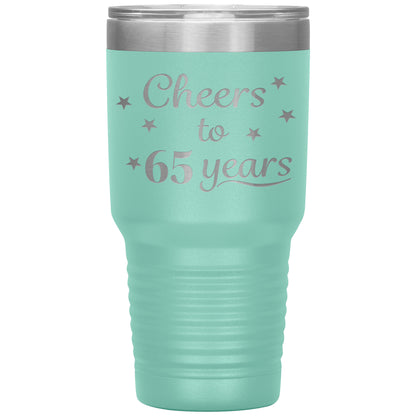 Cheers to 65 Years Birthday Tumbler