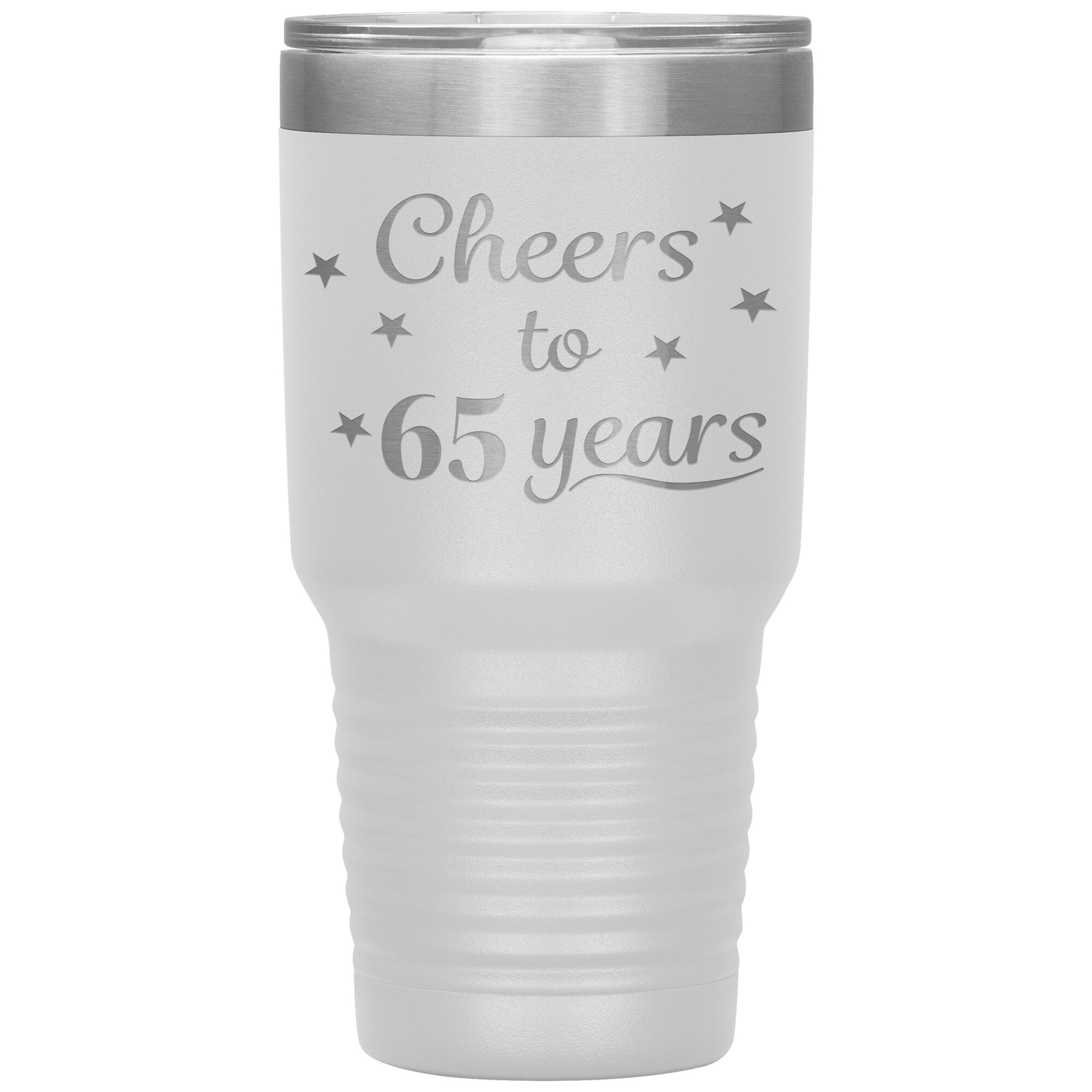 Cheers to 65 Years Birthday Tumbler