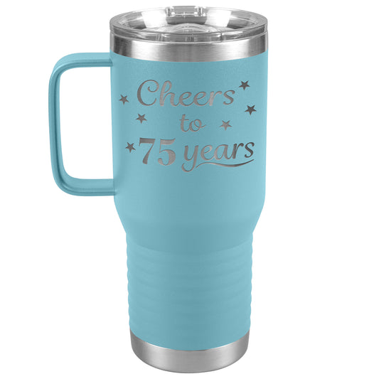 Cheers to 75 Years Birthday Tumbler