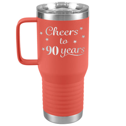 Cheers to 90 Years Birthday Tumbler