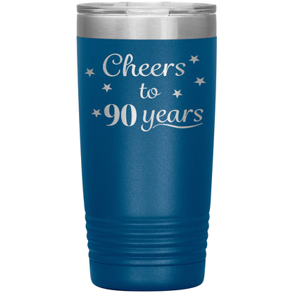 Cheers to 90 Years Birthday Tumbler