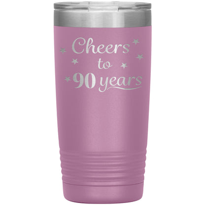 Cheers to 90 Years Birthday Tumbler