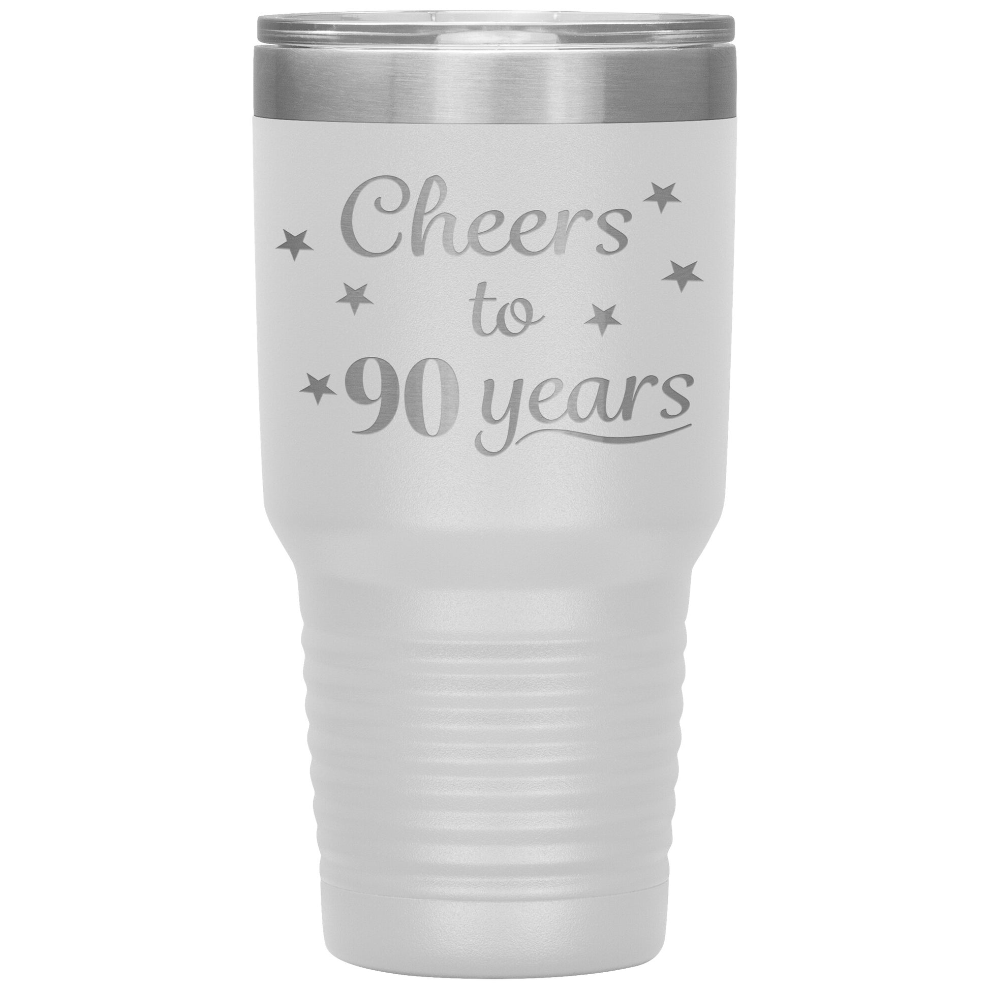 Cheers to 90 Years Birthday Tumbler