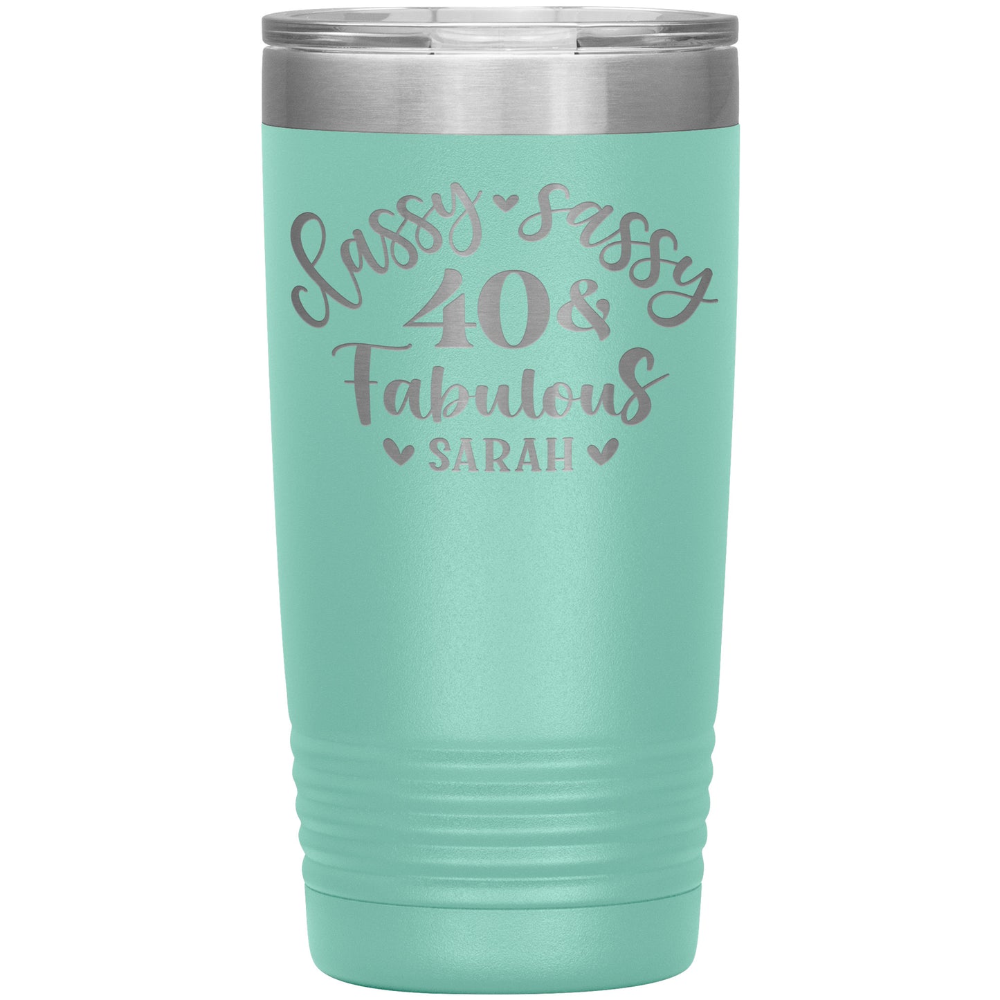 Classy Sassy 40 and Fabulous Birthday Tumbler