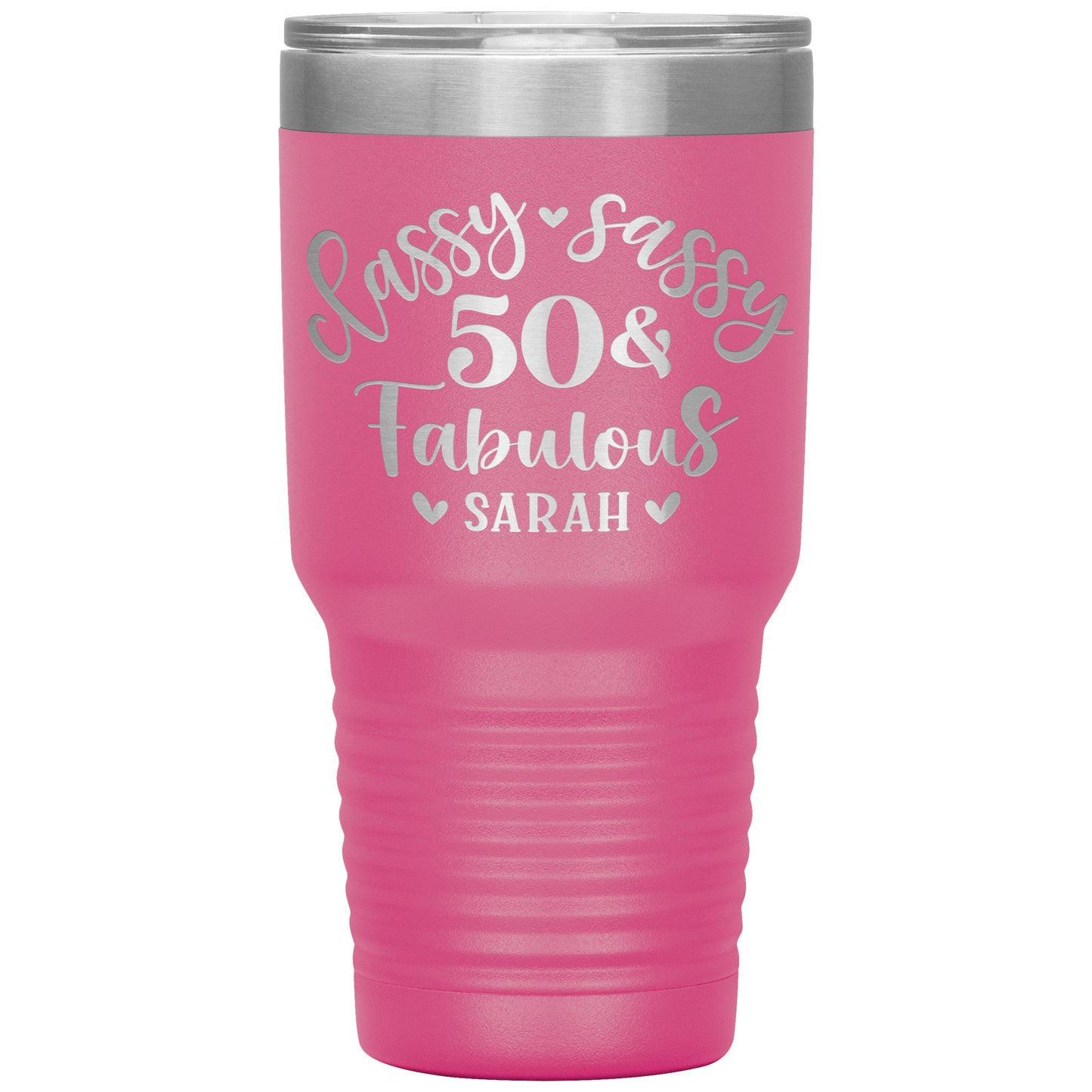 Classy Sassy 50 and Fabulous Birthday Tumbler