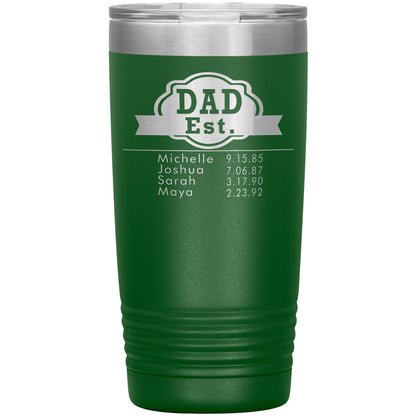 Dad Est Tumbler