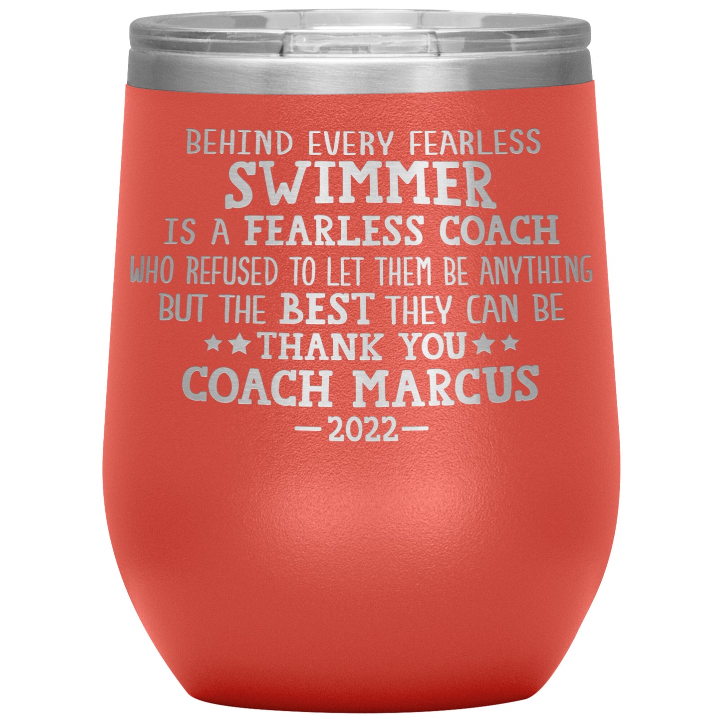 Fearless Swimming Coach Tumbler