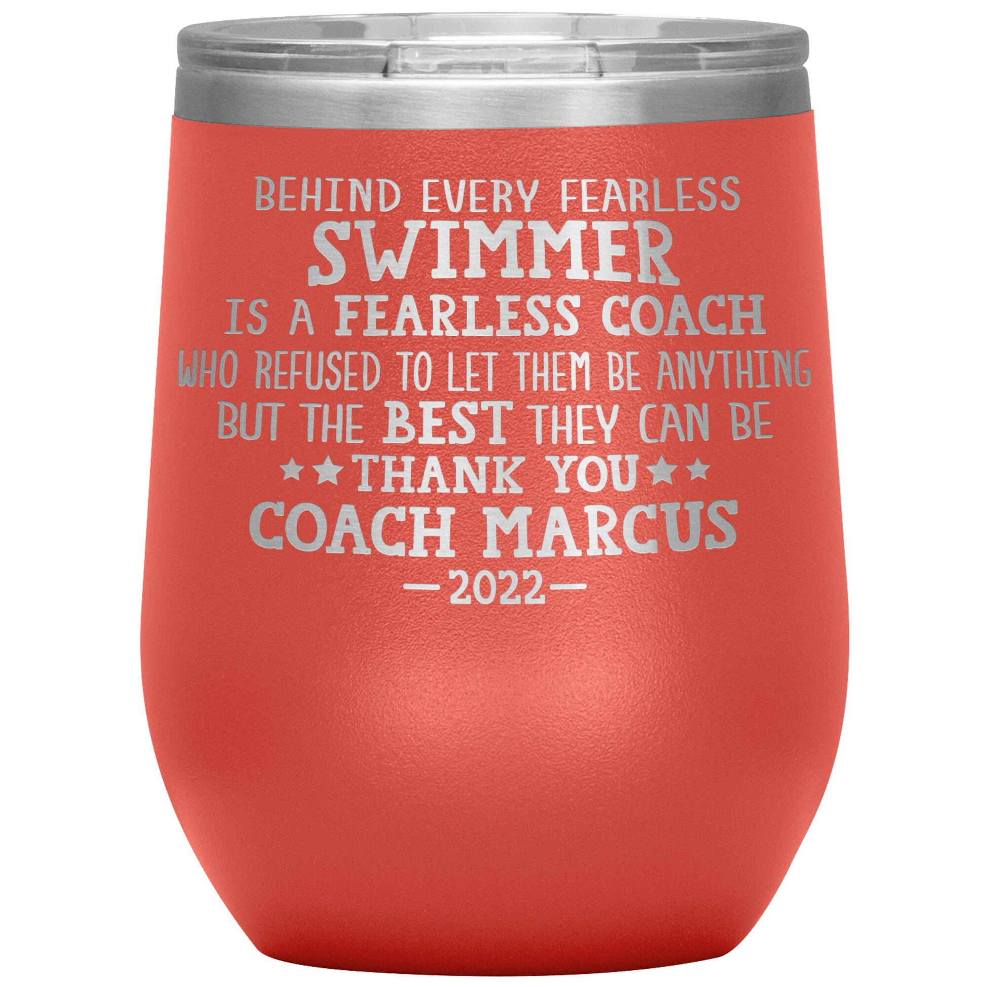 Fearless Swimming Coach Tumbler