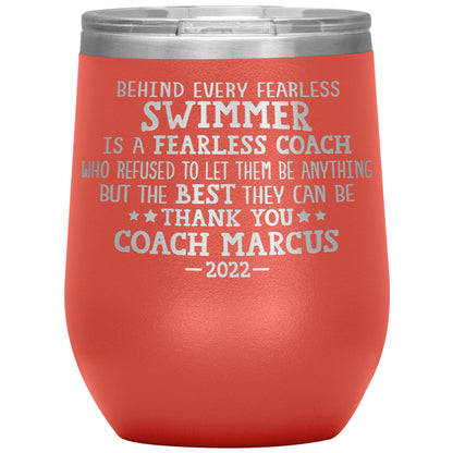 Fearless Swimming Coach Tumbler
