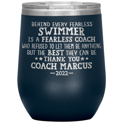 Fearless Swimming Coach Tumbler