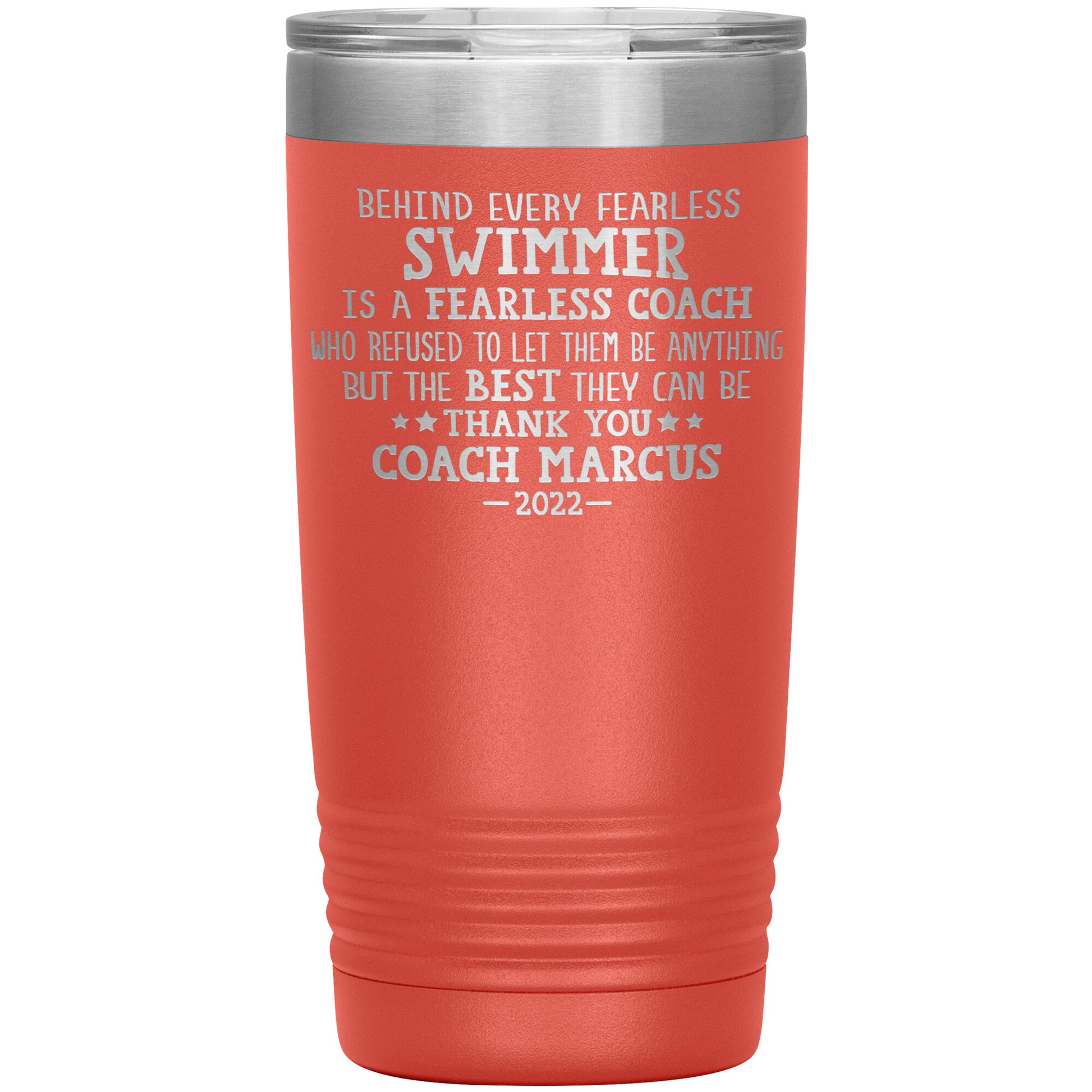 Fearless Swimming Coach Tumbler