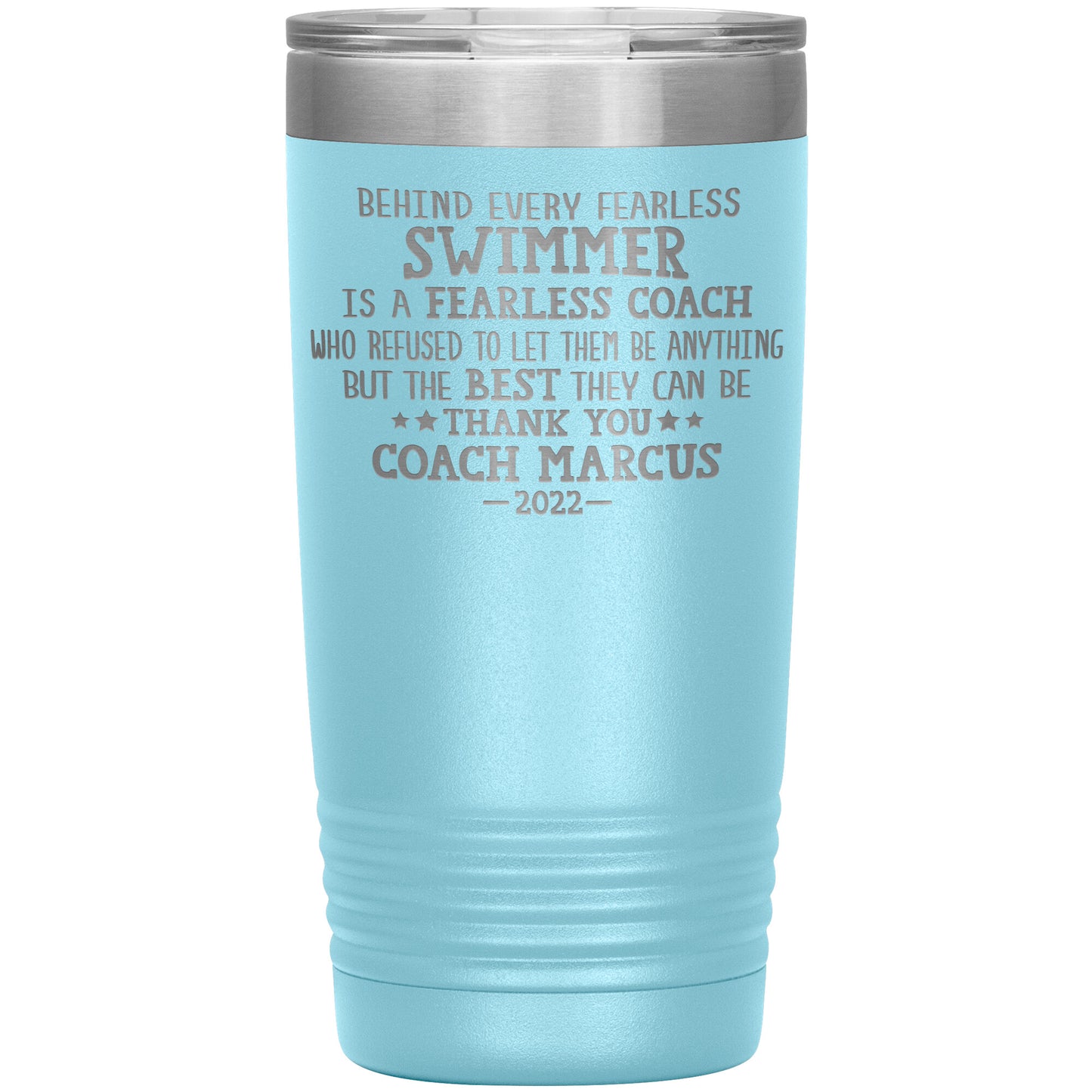 Fearless Swimming Coach Tumbler