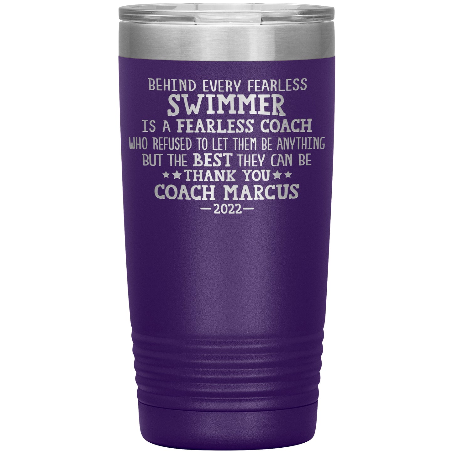 Fearless Swimming Coach Tumbler