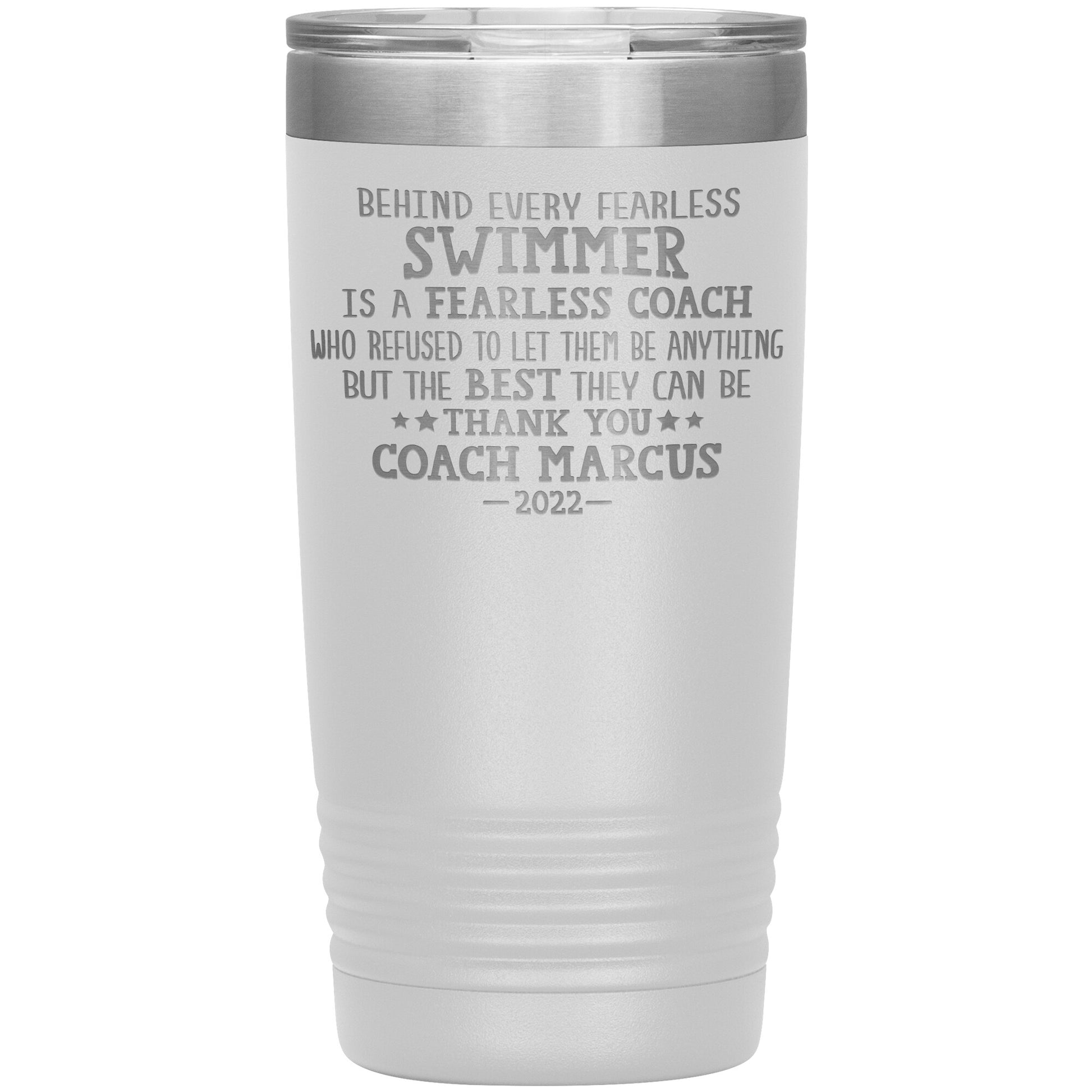 Fearless Swimming Coach Tumbler