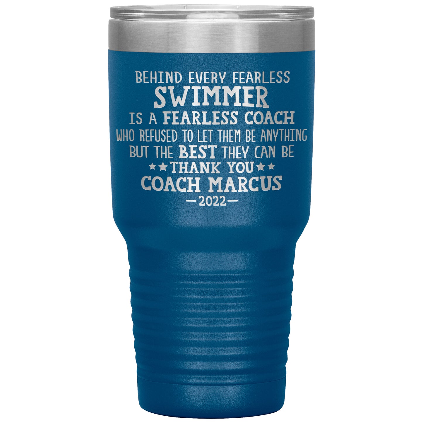 Fearless Swimming Coach Tumbler
