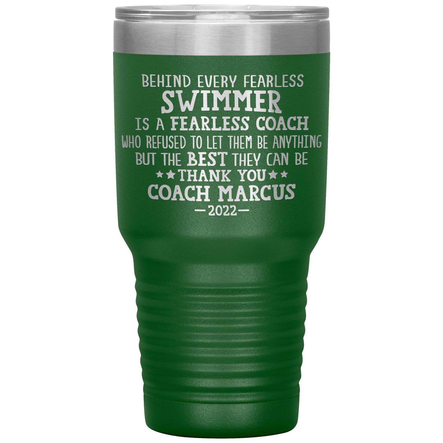 Fearless Swimming Coach Tumbler