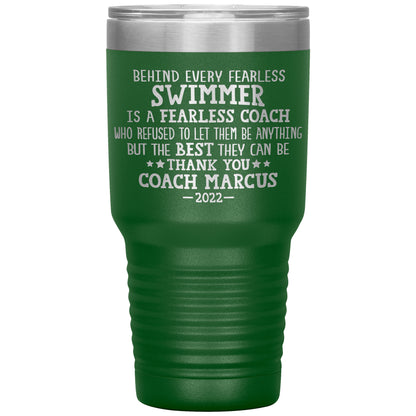Fearless Swimming Coach Tumbler